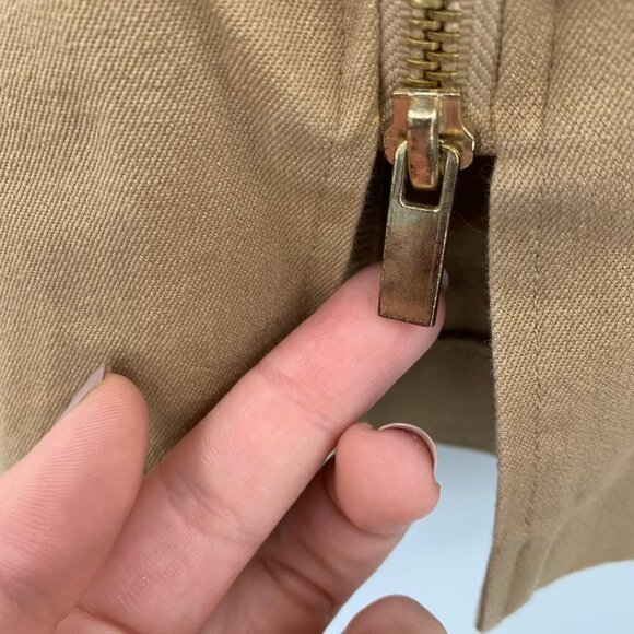 41 HAWTHORN Stitchfix Camel Tan Pencil Skirt Stretch Zip Career Work Business S - Picture 3 of 6